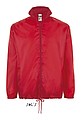 Unisex vetrovka SOLS SHIFT - UNISEX VODU ODPUDZUJÚCI VETRUVZDORNÝ KABÁT, červená, XS