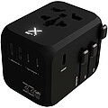 Univerzálny cestovný adaptér SCX.design T16, čierna