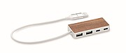 USB hub 4 porty 27,5 cm, svetlohnedá