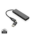 USB HUB z recyklovaného hliníka