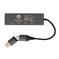 USB HUB z recyklovaného hliníka