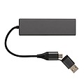USB HUB z recyklovaného hliníka