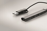 USB rozbočovač s 4 portami, čierna