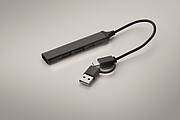 USB rozbočovač s 4 portami, čierna