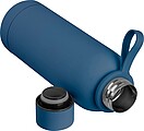 Vákuová fľaša s pogumovaným povrchom 700 ml, tmavomodrá