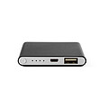 VALUR Hliníková powerbanka s kapacitou 4000 mAh M, gun metal