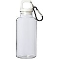 VASEALA Fľaša z RPET s karabínou, 400 ml, biela