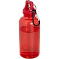 VASEALA Fľaša z RPET s karabínou, 400 ml, červená