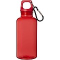 VASEALA Fľaša z RPET s karabínou, 400 ml, červená