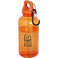 VASEALA Fľaša z RPET s karabínou, 400 ml, oranžová