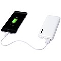 Veľkokapacitná powerbanka, 10 000 mAh, biela