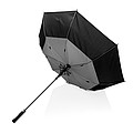 Veľký automatický dáždnik pre dvoch Impact AWARE™ RPET 190T, odolný proti vetru, priemer 120 cm, antracitový
