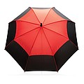 Veľký automatický dáždnik pre dvoch Impact AWARE™ RPET 190T, odolný proti vetru, priemer 120 cm, červený