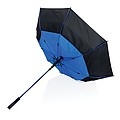 Veľký automatický dáždnik pre dvoch Impact AWARE™ RPET 190T, odolný proti vetru, priemer 120 cm, modrý