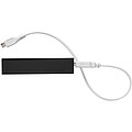 VOLTINO Kovová powerbanka 2200 mAh, čierna