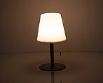 Vonku lampa s možnosťou zmeny farby, biela