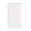 Vrecková powerbanka 5 000 mAh s integrovaným káblom, biela