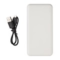 Vrecková powerbanka s vysokou hustotou batérie 10 000 mAh, biela