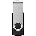 Základné USB Rotate, 2 GB, strieborná/čierna