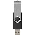 Základné USB Rotate, 2 GB, strieborná/čierna