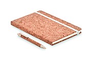 Zápisník A5 s doskami z korku, linkovaný papier