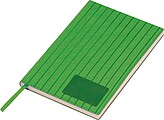 Zápisník A5, zelená