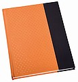 Zápisník A6, 160 strán, linkovaný, čierno oranžový