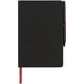 Zápisník Medium noir edge, čierna/červená