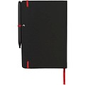 Zápisník Medium noir edge, čierna/červená