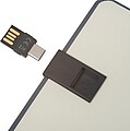 Zápisník s 16 GB USB, tmavosivá