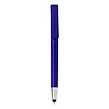 ZEBEDEUS Plastové pero, stylus, klip ako stojan na mobil, modrá
