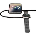 Zens Pro 2 15W duálny nabíjací kábel, čierna