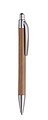 ZERUO Guľôčkové pero z kartónu s plastovými doplnkami, modrá náplň