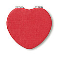 Zrkadielko v tvare srdca, červená