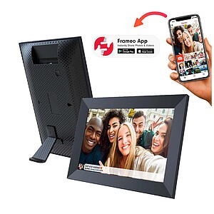 10-palcový WiFi digitálny fotorámik, čierna