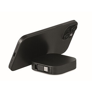 100W zatahovací nabíjecí kabel, černá