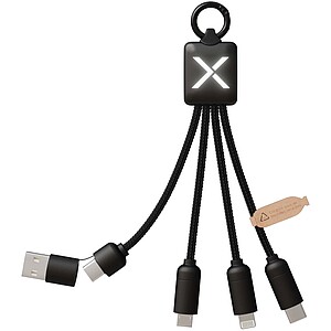 20W nabíjací kábel 5 v 1, čierna