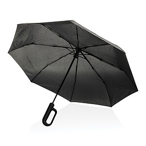21" dáždnik s karabínou z RPET AWARE™, čierna
