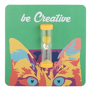 3 minutové přesýpací hodiny, žlutá