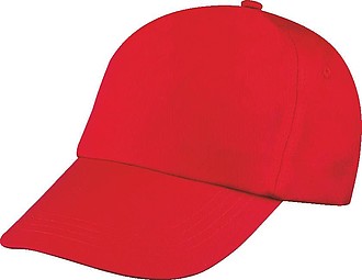 5 panelová šiltovka, červená