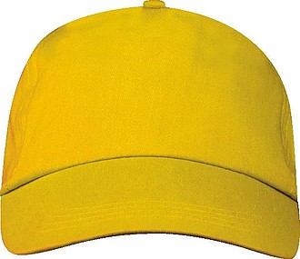 5 panelová šiltovka, žltá
