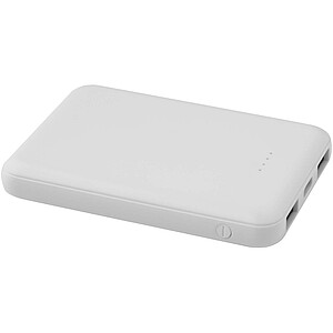 5000mAh powerbanka typu C z recyklovaného plastu, biela