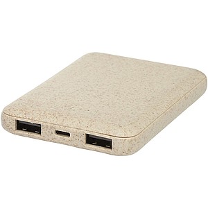 5000mAh powerbanka z pšeničné slámy