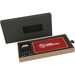 5000mAh svietiaca bezdrôtová powerbanka SCX.design P36, červená