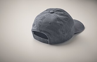 6 panelová baseballová čepice 265g, modrá