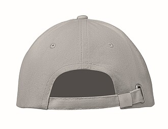 6 panelová baseballová čepice, šedá