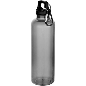 750ml láhev na vodu Oregon z recyklovaného plastu RCS s karabinou, černá