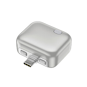 Aadaptér s automatickým odpojením ChargeGuard RCS USB-C, stříbrná