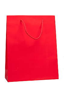 ADAVERA Papírová taška 32 x 13 x 40 cm, lamino lesk, červená - taška s vlastním potiskem