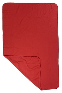AGBARA Cestovní deka v uzavíratelném obalu, červená
